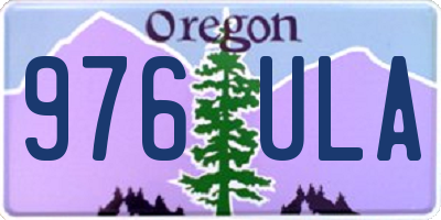 OR license plate 976ULA