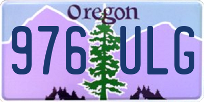 OR license plate 976ULG