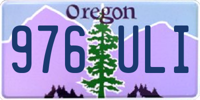 OR license plate 976ULI