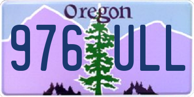 OR license plate 976ULL