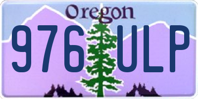 OR license plate 976ULP