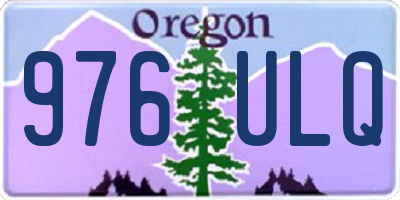 OR license plate 976ULQ