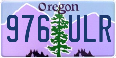 OR license plate 976ULR