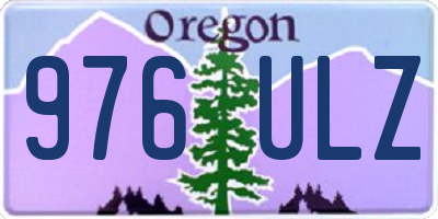 OR license plate 976ULZ