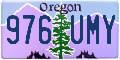 OR license plate 976UMY