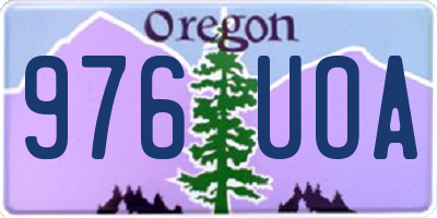 OR license plate 976UOA