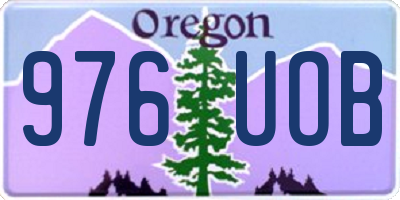 OR license plate 976UOB