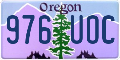 OR license plate 976UOC