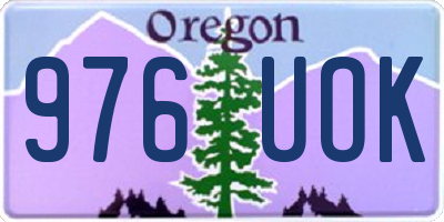 OR license plate 976UOK