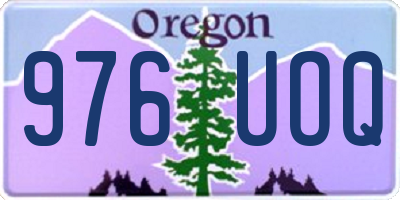 OR license plate 976UOQ