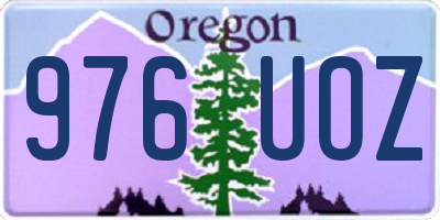 OR license plate 976UOZ