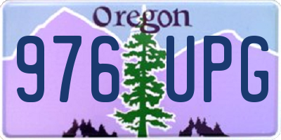 OR license plate 976UPG