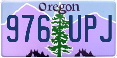 OR license plate 976UPJ