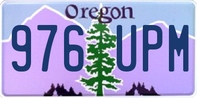 OR license plate 976UPM
