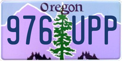 OR license plate 976UPP