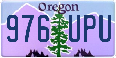 OR license plate 976UPU