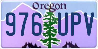OR license plate 976UPV