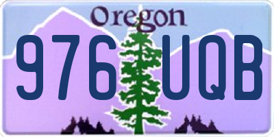 OR license plate 976UQB