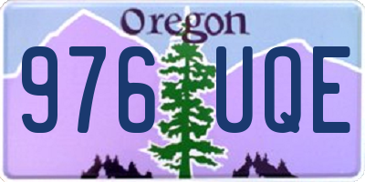 OR license plate 976UQE
