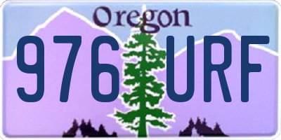 OR license plate 976URF