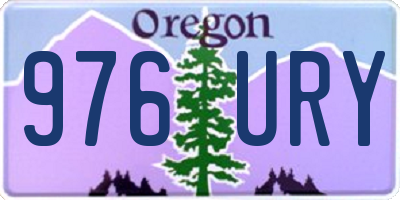 OR license plate 976URY