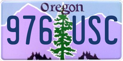 OR license plate 976USC