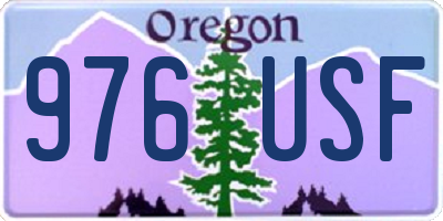 OR license plate 976USF