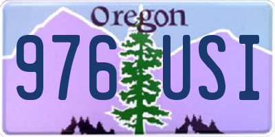 OR license plate 976USI