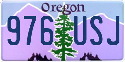 OR license plate 976USJ