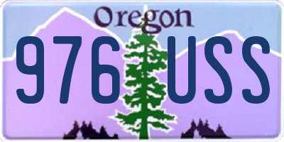 OR license plate 976USS