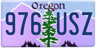 OR license plate 976USZ