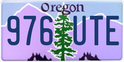 OR license plate 976UTE