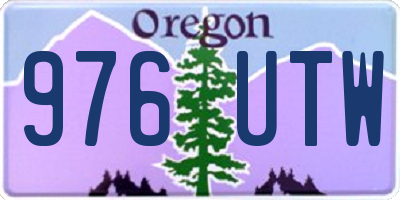 OR license plate 976UTW