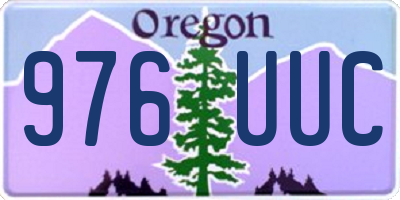 OR license plate 976UUC