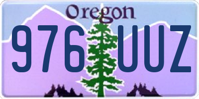 OR license plate 976UUZ