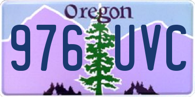 OR license plate 976UVC