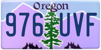 OR license plate 976UVF