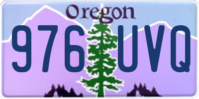OR license plate 976UVQ
