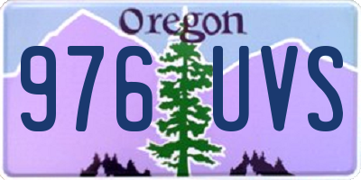 OR license plate 976UVS