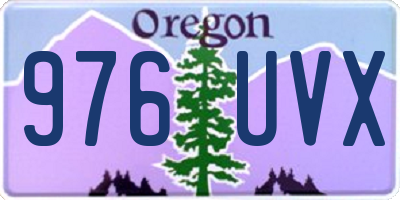 OR license plate 976UVX