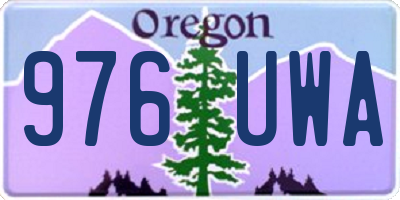 OR license plate 976UWA