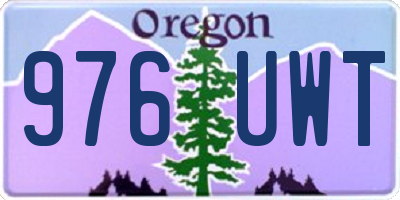 OR license plate 976UWT
