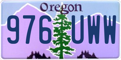 OR license plate 976UWW