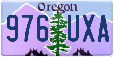 OR license plate 976UXA