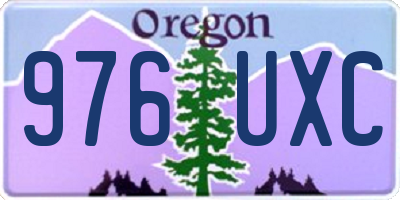 OR license plate 976UXC