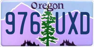 OR license plate 976UXD