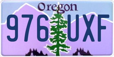 OR license plate 976UXF