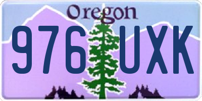 OR license plate 976UXK