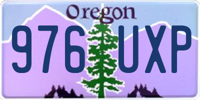 OR license plate 976UXP