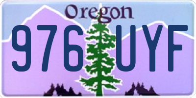 OR license plate 976UYF